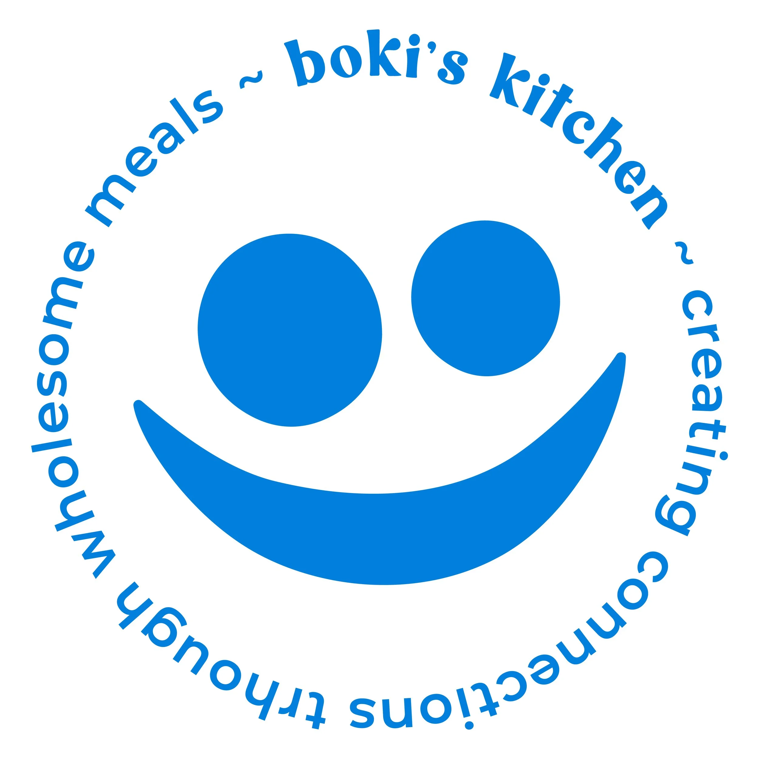 Smiley Face Logo for Boki's Kitchen