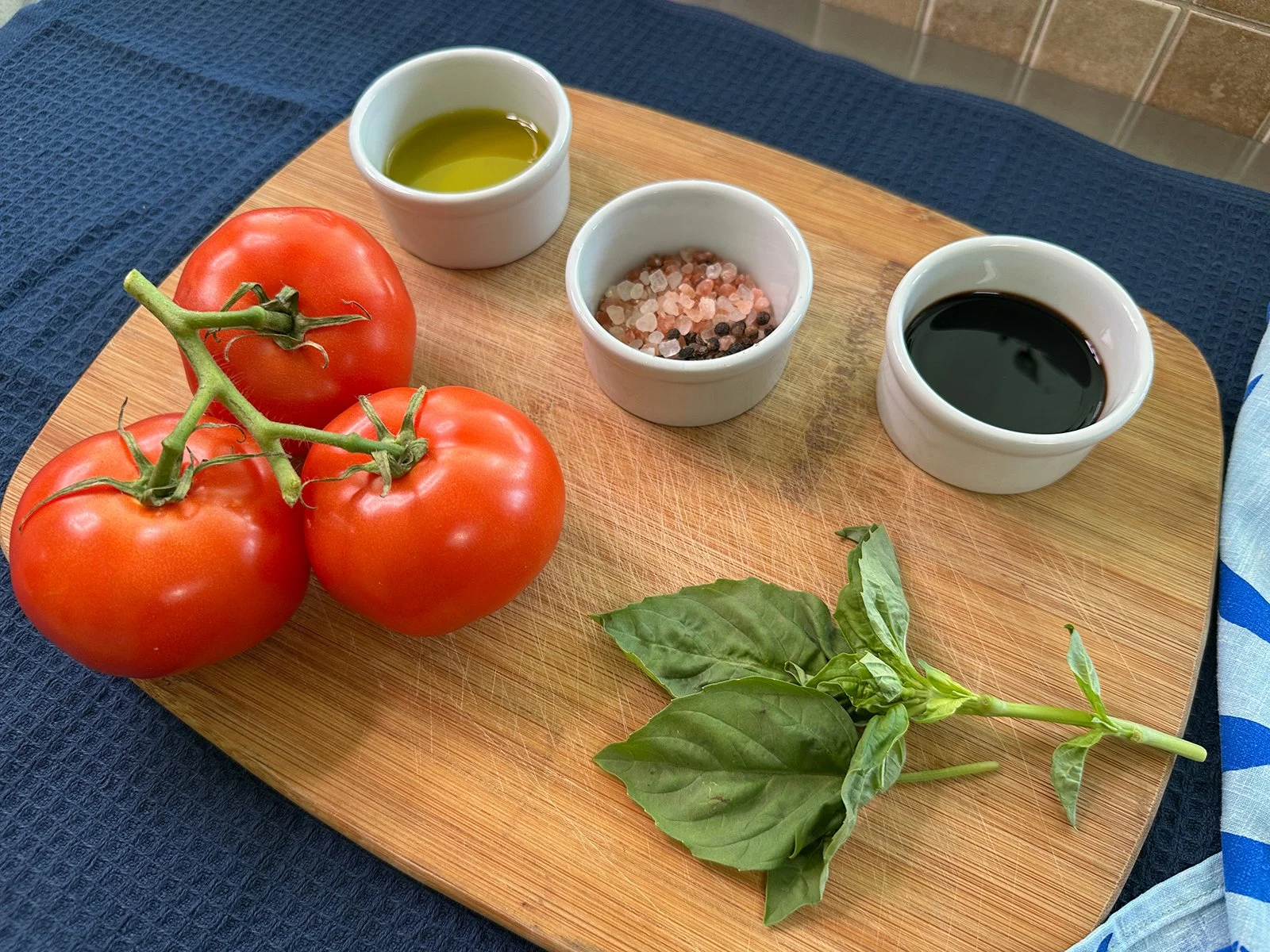Ingredients for Boki's Kitchen bruschetta