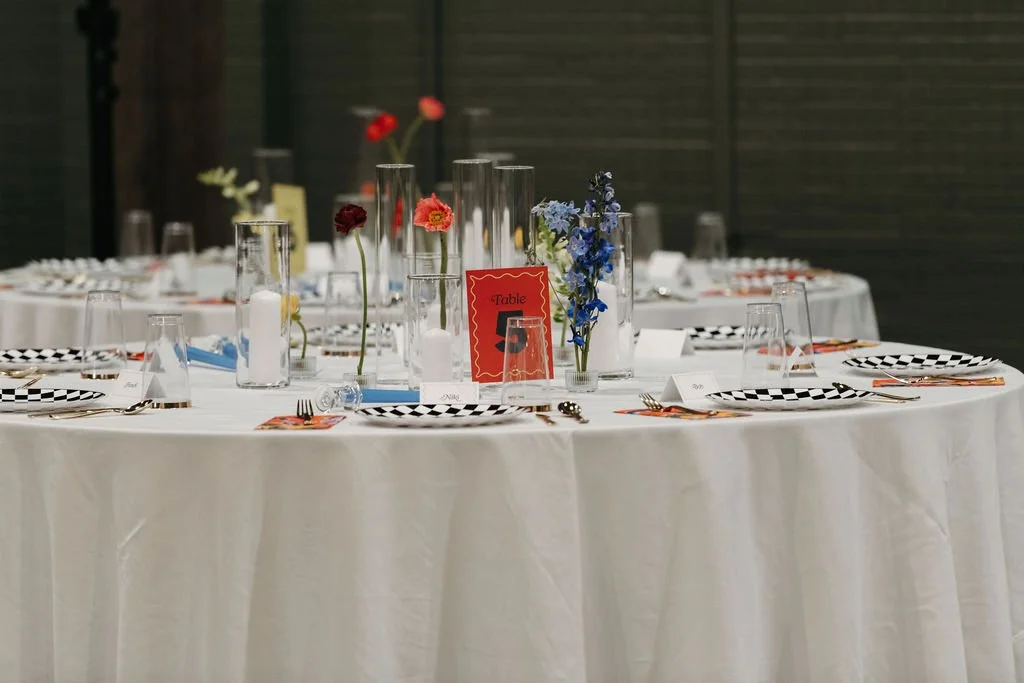 Plates and Decor Tablescape for Wedding Catering by Boki's Kitchen