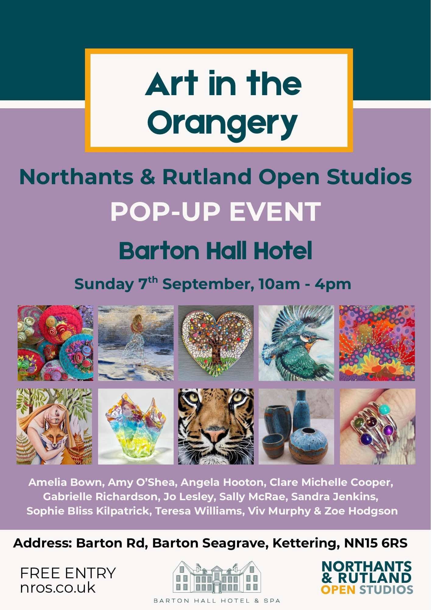 Art in the Orangery - NROS Pop up Event