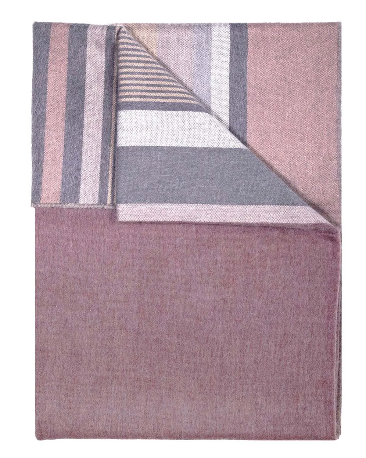 Alpaca Throw Blanket - Cranberry