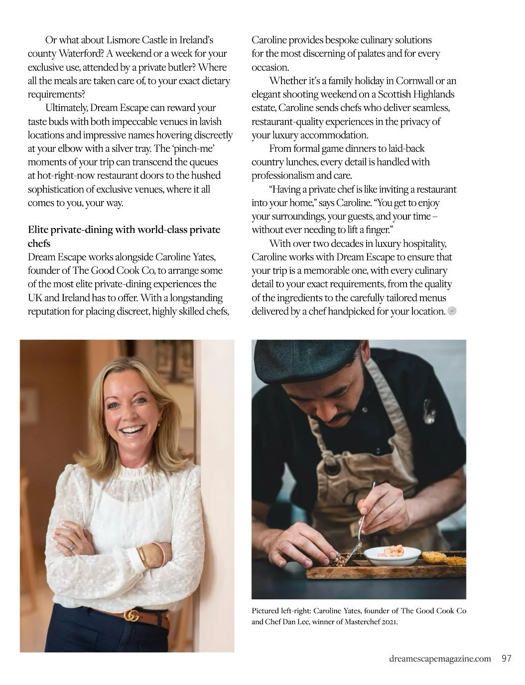 Great article in @dreamescapeltd today.