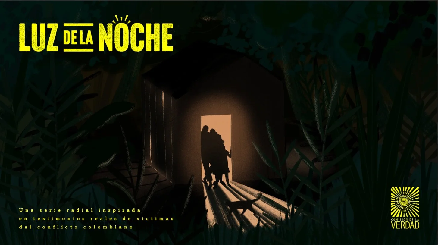 Luz de la noche: Producida para la Comisión de la Verdad, es una serie de podcast inmersivo