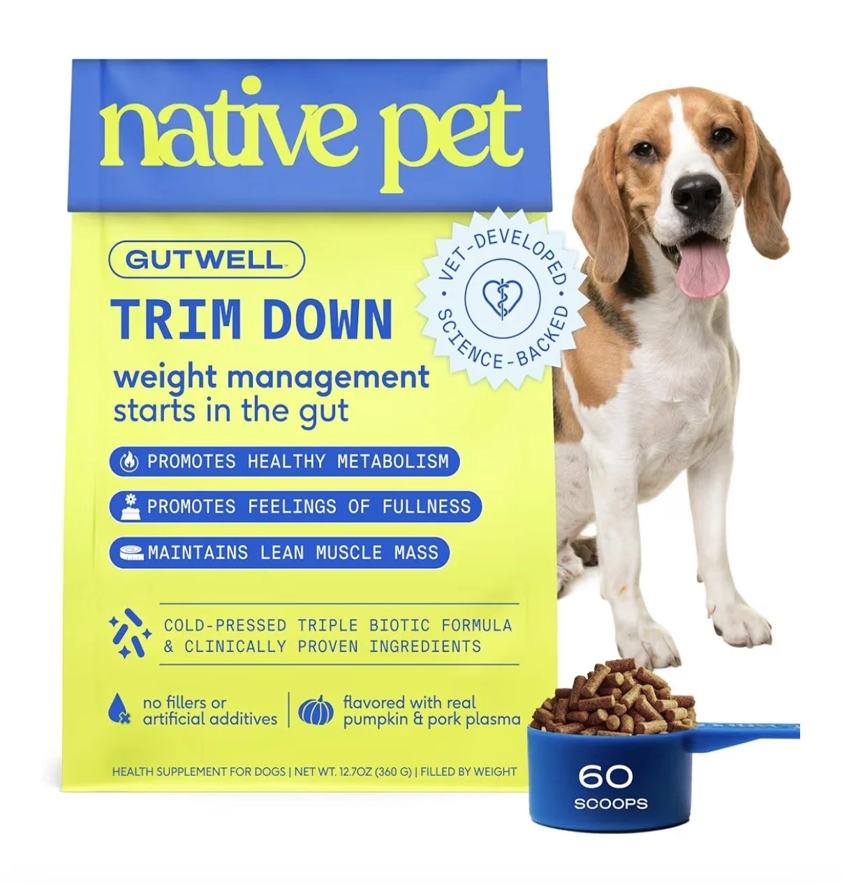 Native Pet GutWell Trim Down Weight Management & Metabolic Support