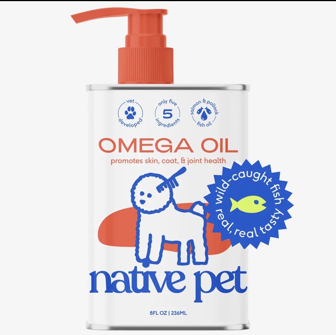 Omega-3 Fish Oil  Skin & Coat Health Supplement for Dogs