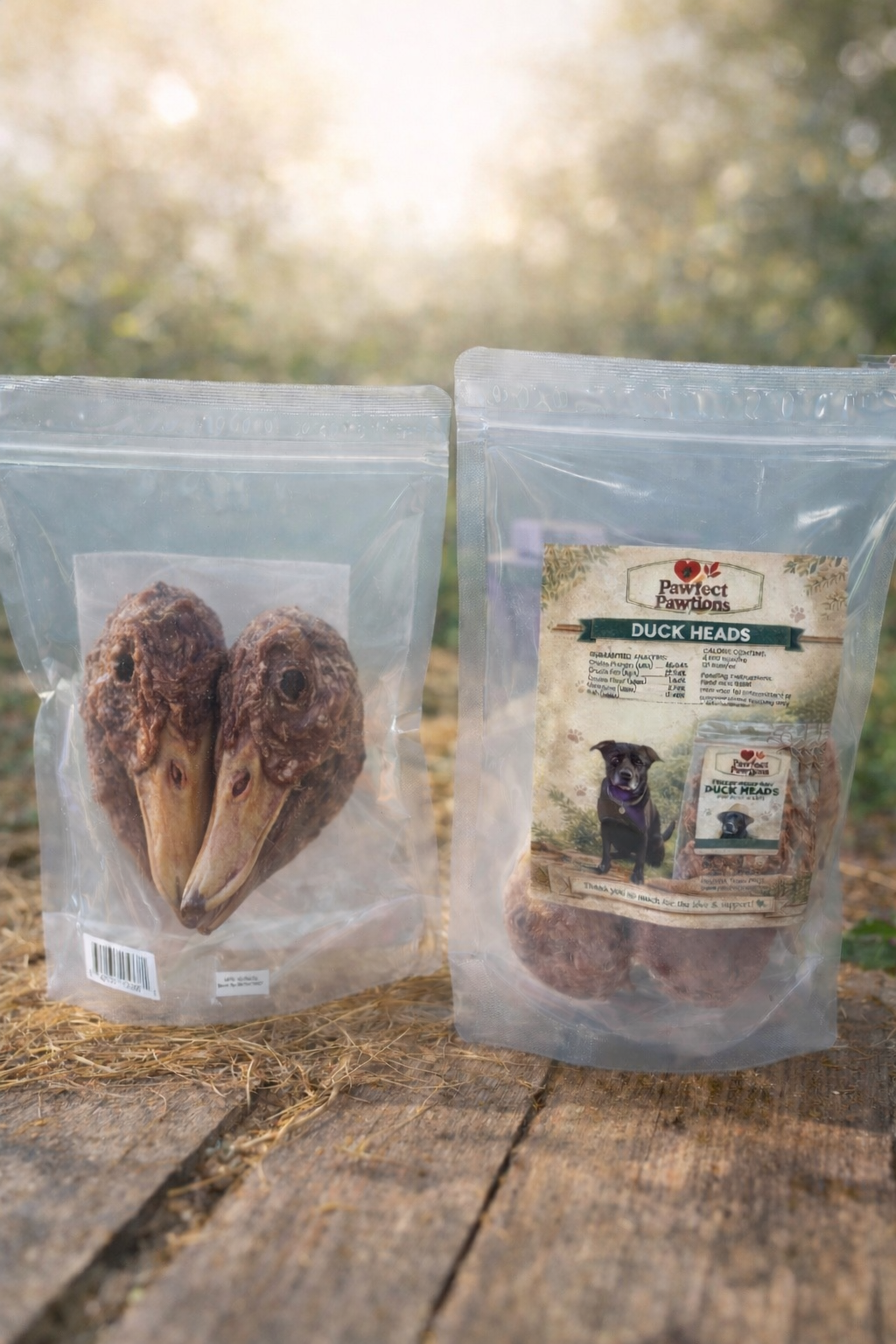 Freeze-Dried Duck Heads  Single Ingredient • Protein-Rich
