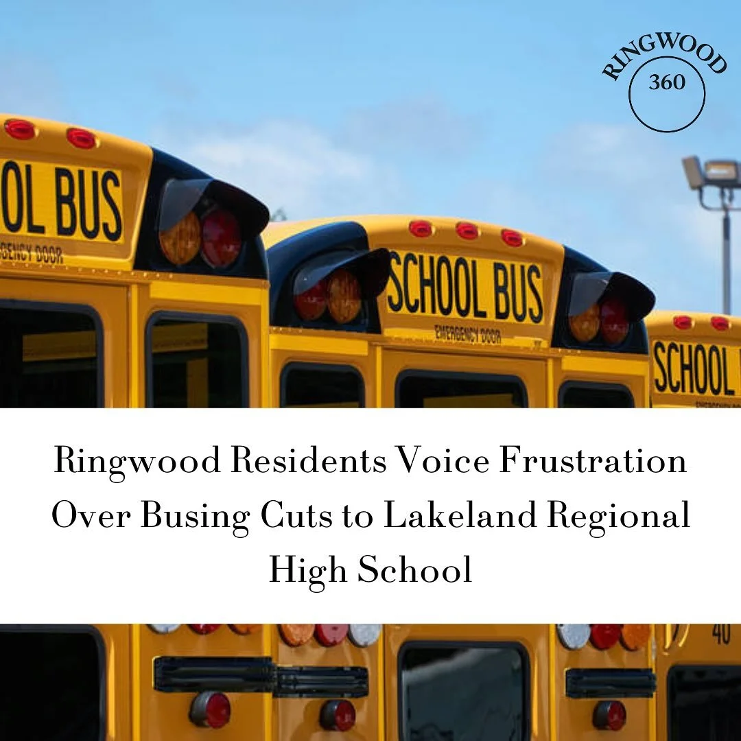 Ringwood families are speaking out after the borough announced it will no longer fund courtesy busing for Lakeland students living under 2.5 miles from school, sparking safety concerns, tax questions, and confusion over who made the call. READ MORE -
