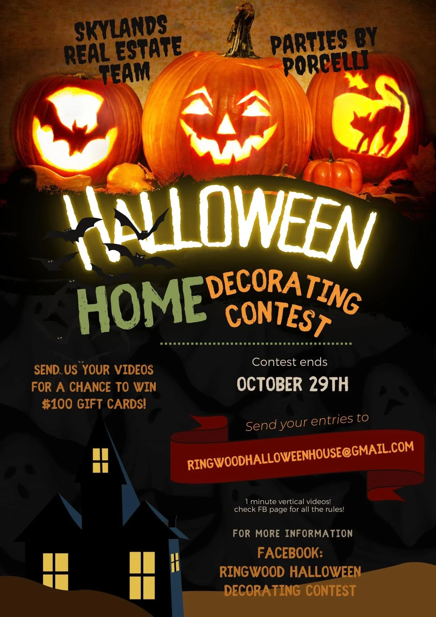 🎃 Ringwood Halloween Home Decorating Contest