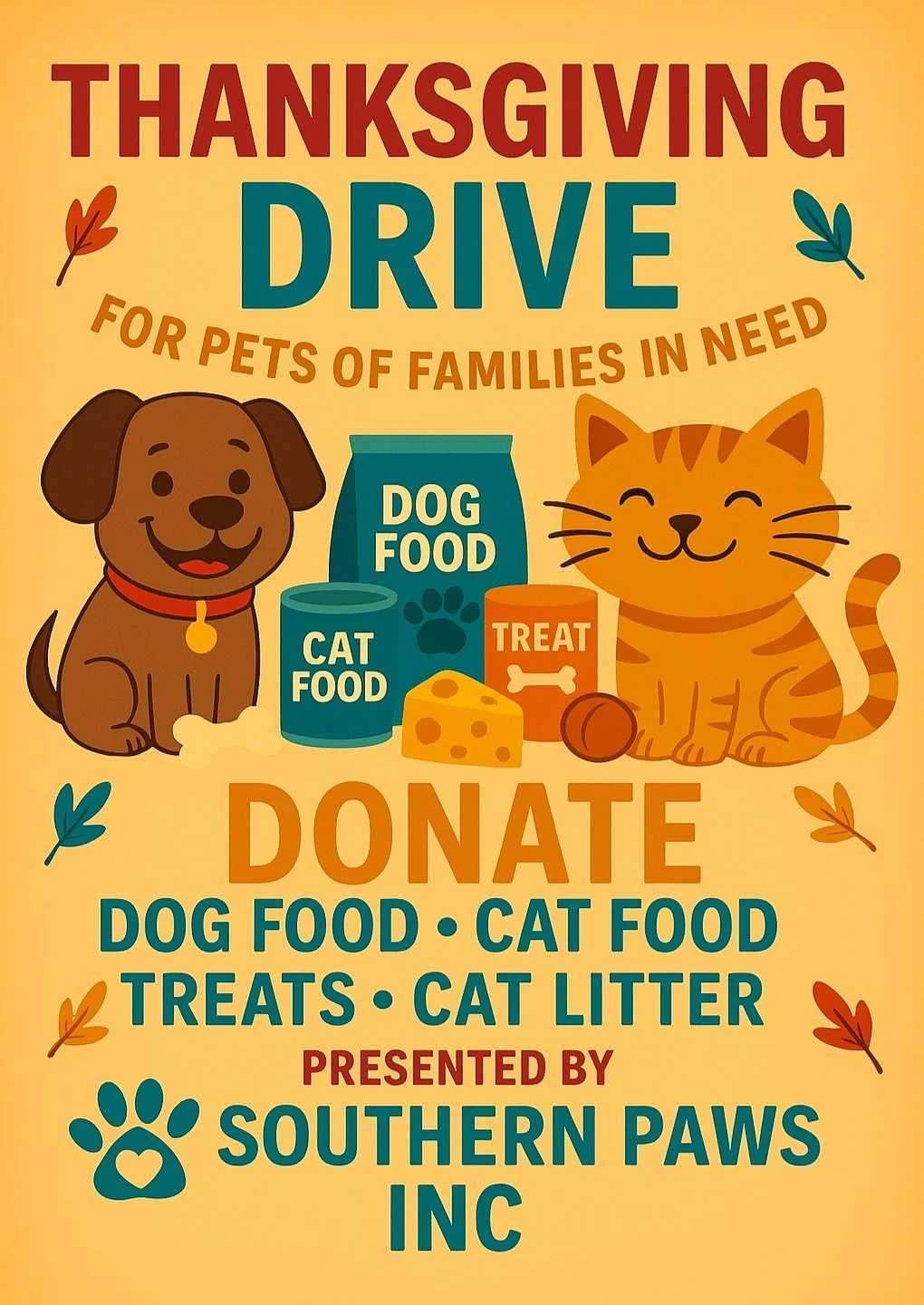 Southern Paws Inc. Season of Giving Drive