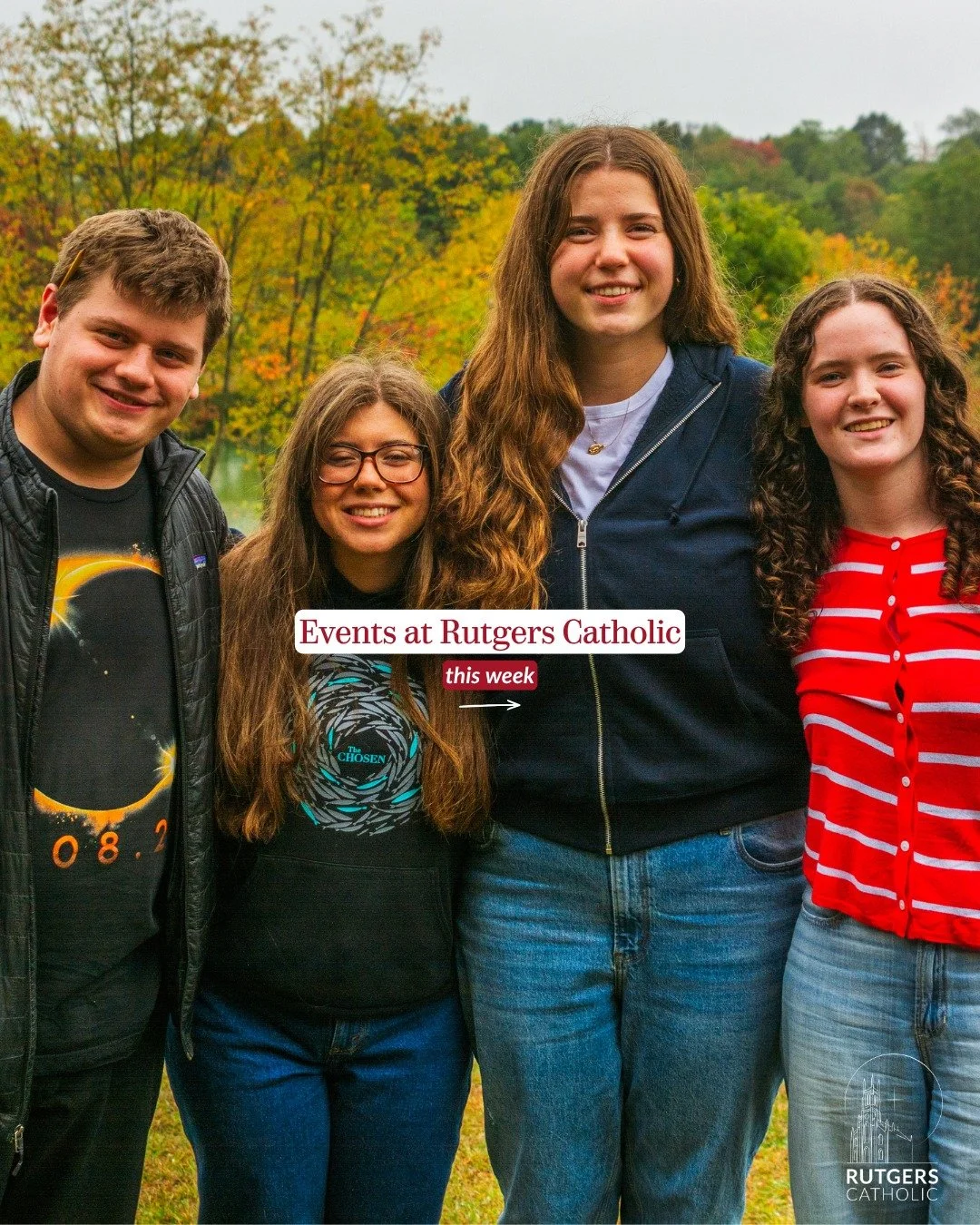 Swipe ➡️ to see what's happening at Rutgers Catholic this week!

#catholic #rutgers