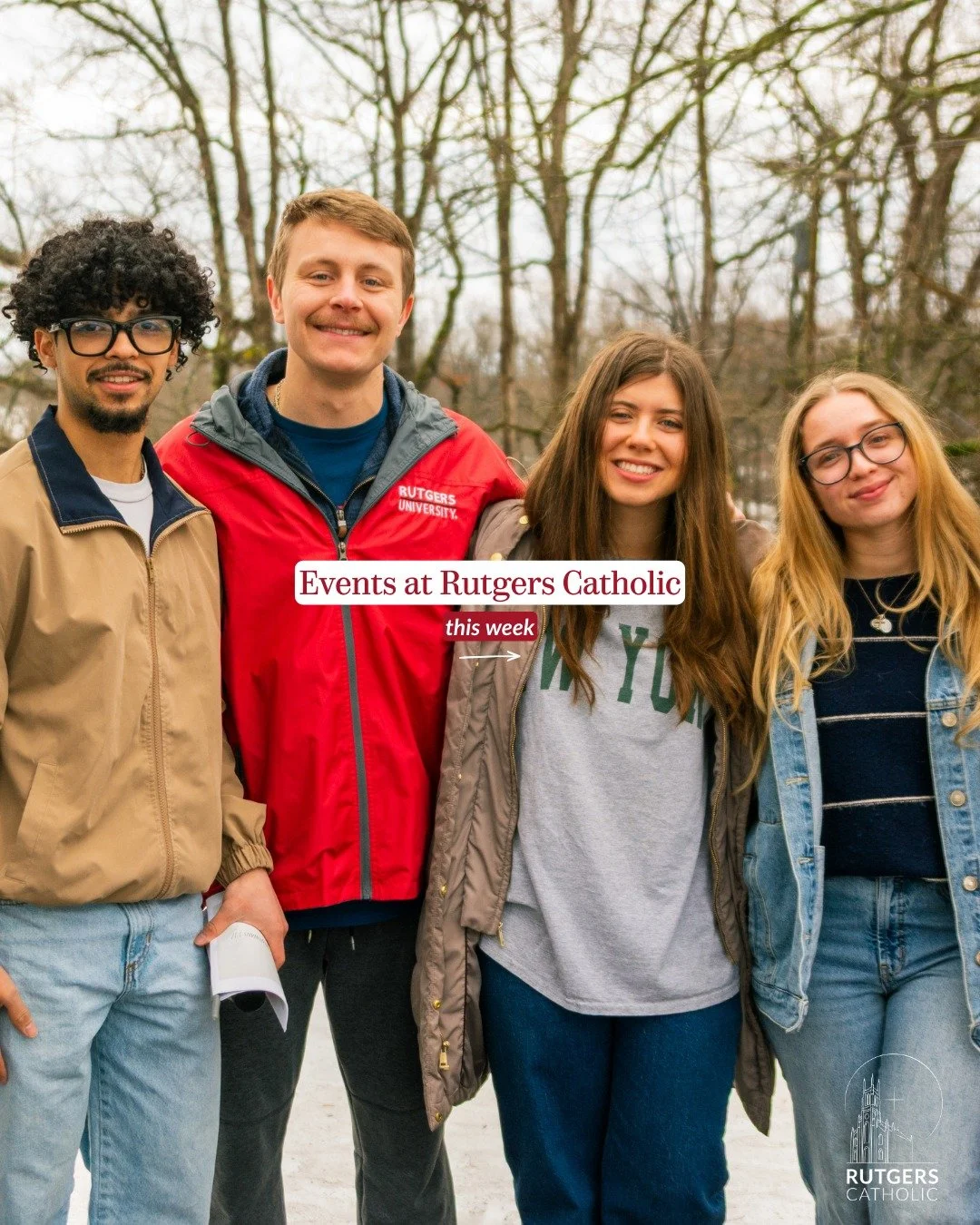 Swipe ➡️ to see what's happening at Rutgers Catholic this week!

#catholic #rutgers