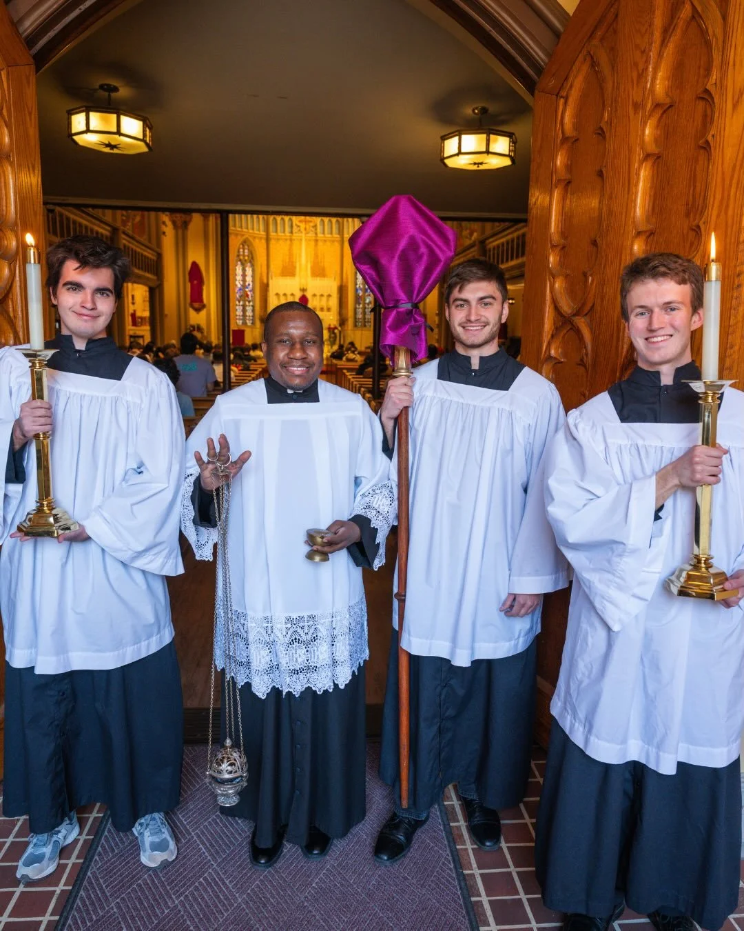 Christ is risen, alleluia! 

From Palm Sunday to the Easter Vigil, Rutgers Catholic participated in the beautiful Holy Week liturgies at St. Peter&rsquo;s Parish. Praise God for the 40+ catechumens and candidates who were Baptized and Confirmed! 🎉

