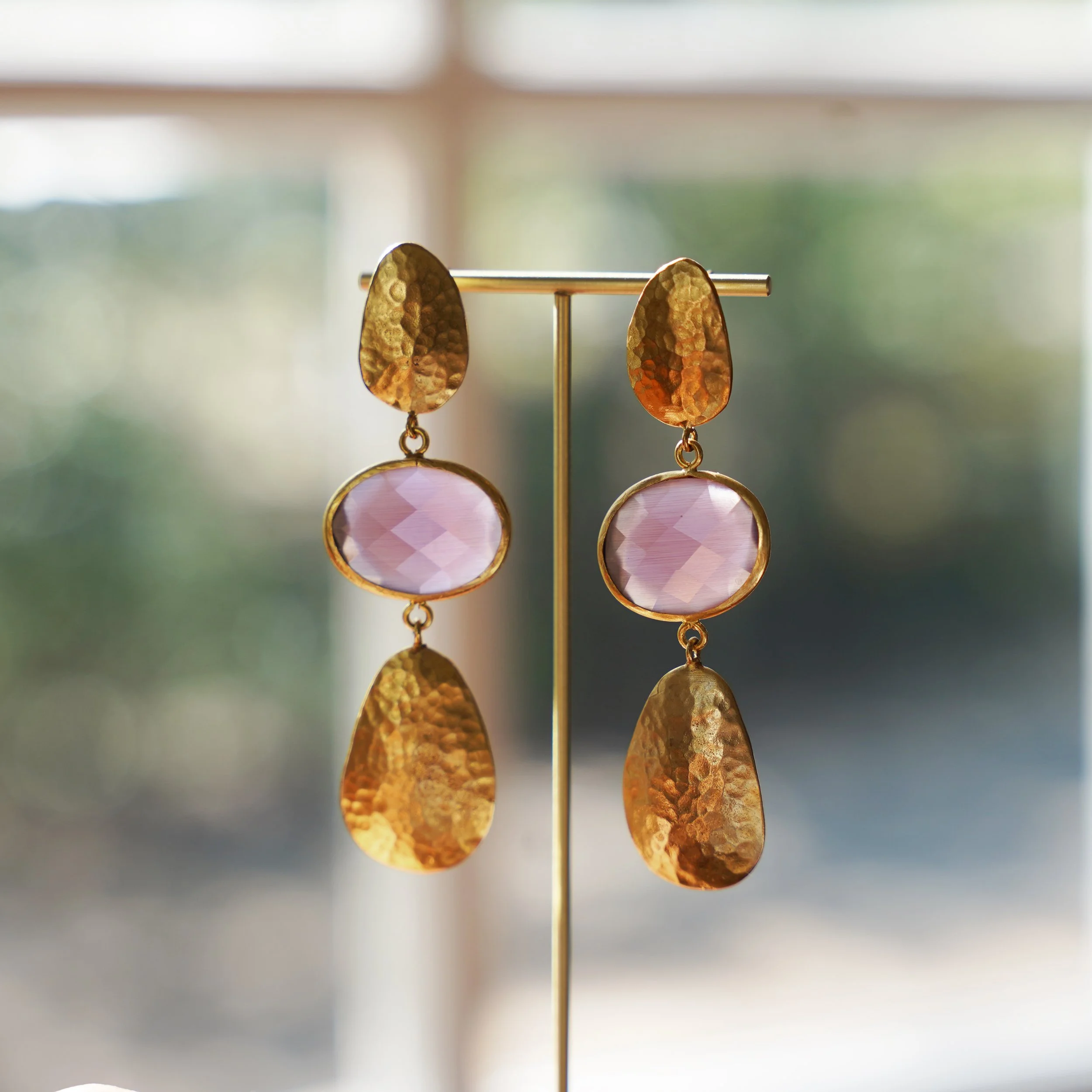 Cat's Eye Subtle Shimmer Earrings