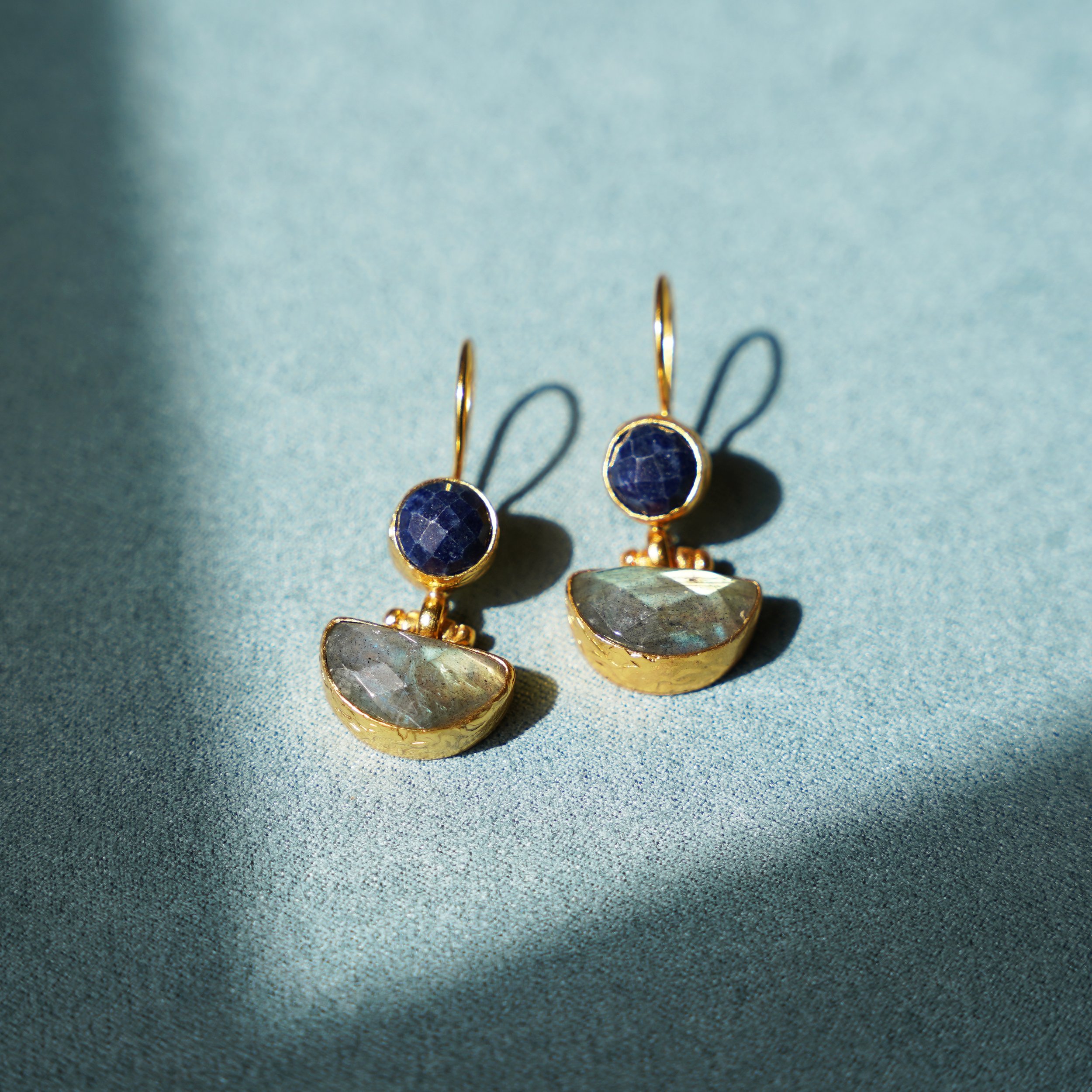 Lapis Lazuli & Labradorite Earrings