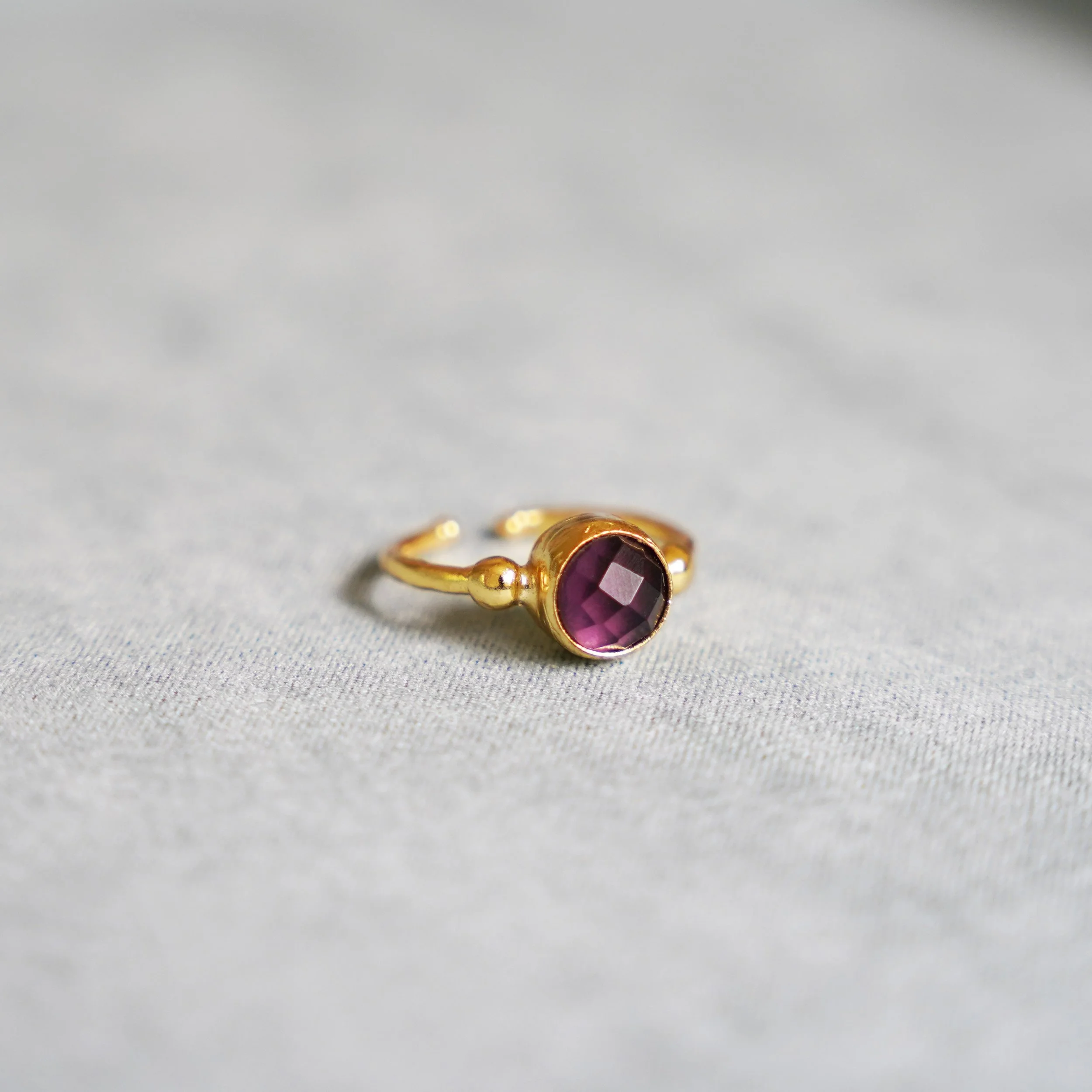 Minimalist Amethyst Ring
