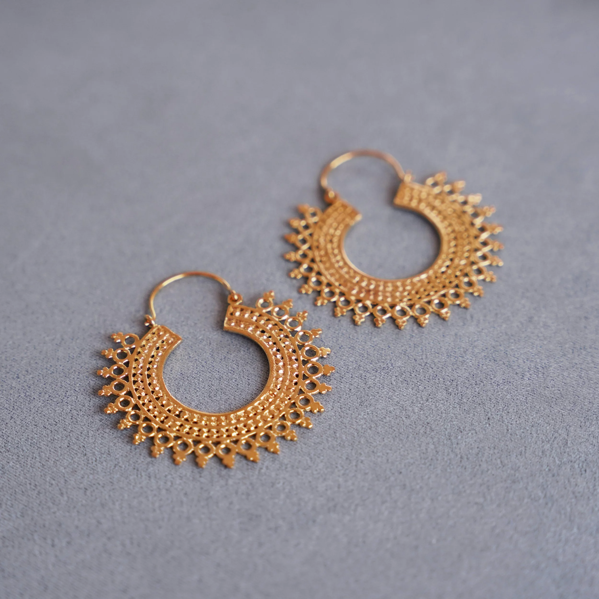Radiant Hoop Earrings