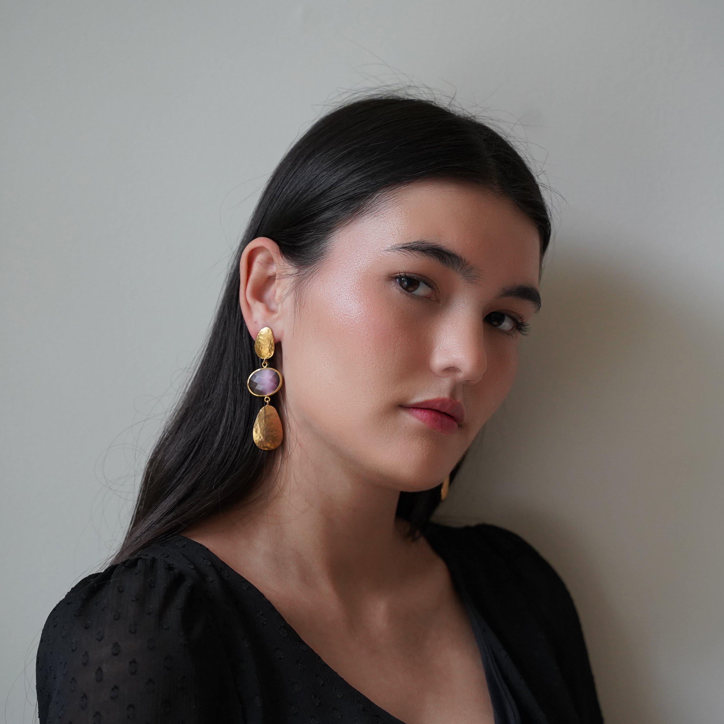 Cat's Eye Subtle Shimmer Earrings