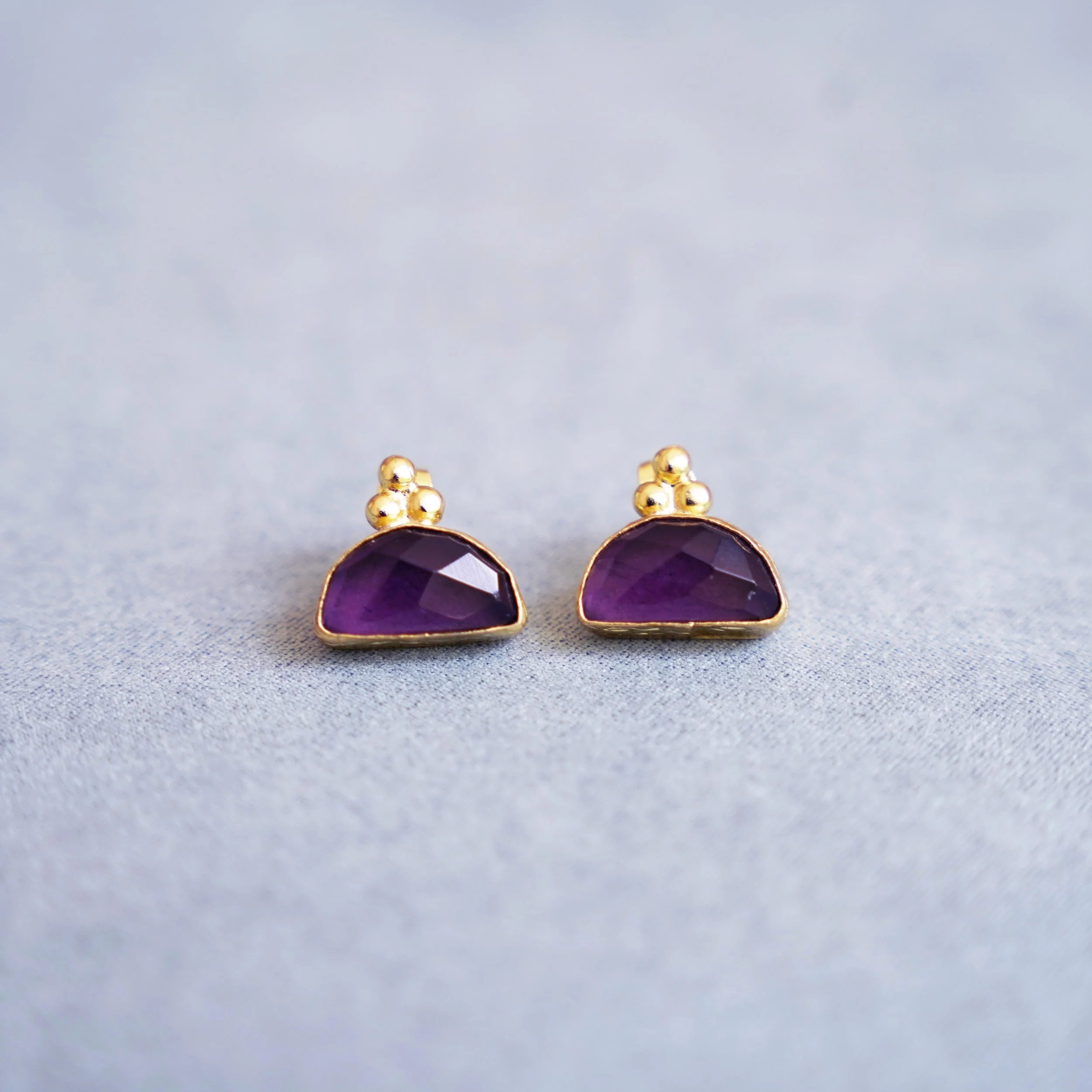 Art Deco Amethyst Earrings