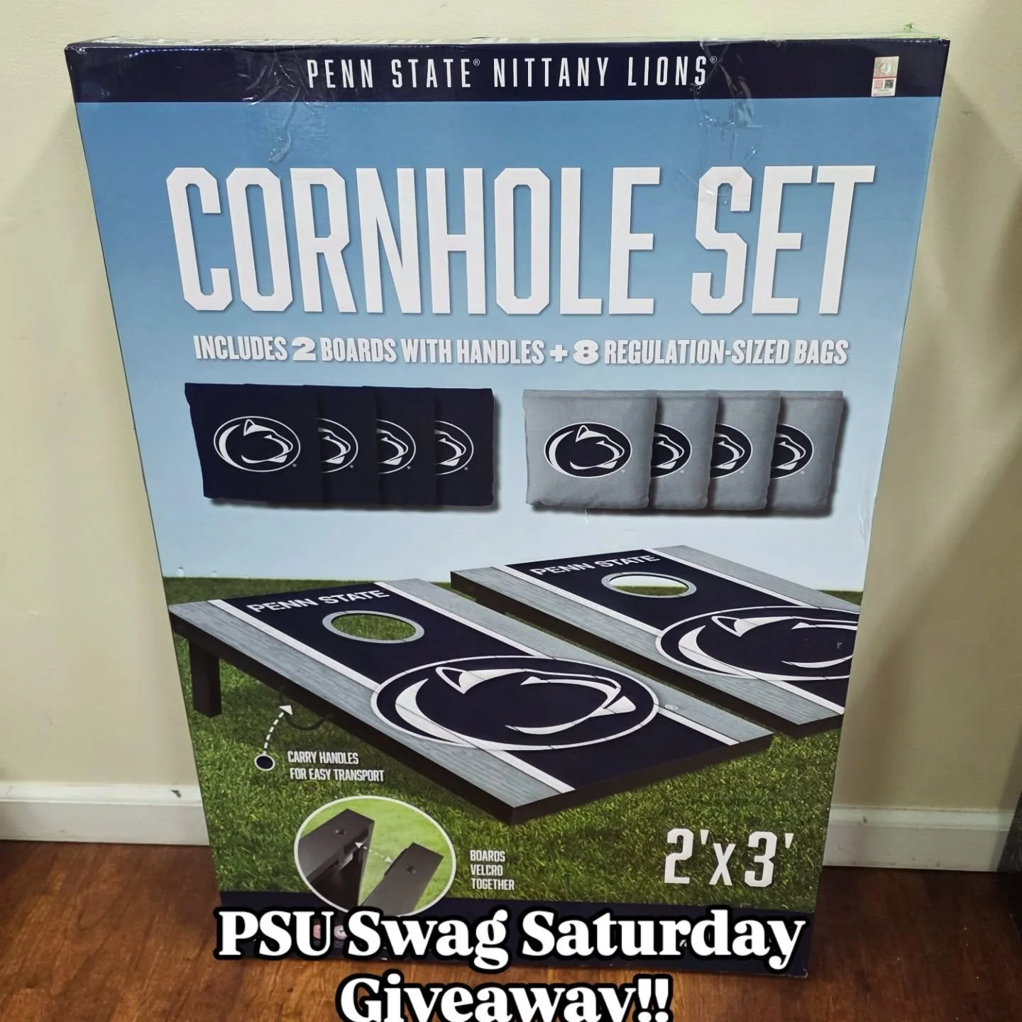 It&rsquo;s PSU Swag Saturday AND giveaway time! 🦁💙
We&rsquo;re giving away a Penn State cornhole set to one lucky winner!

To enter:
👉 Like this post
👉 Tag two friends to follow our page
👉 Comment &ldquo;WE ARE&rdquo;

Winner will be contacted b