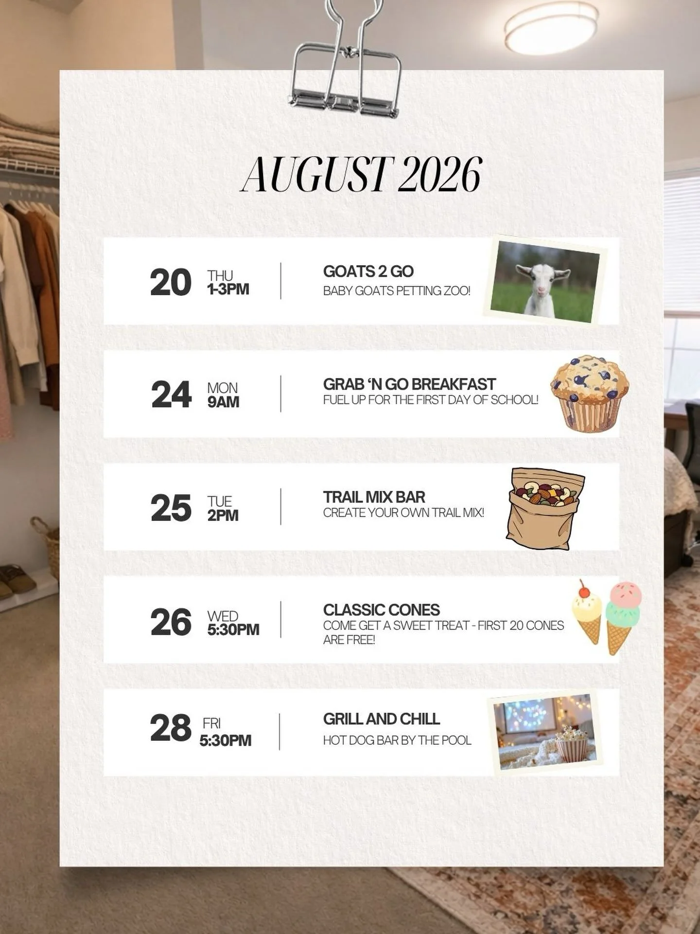 🎉 Happy Welcome Week from The Villas at Happy Valley! 💙

We have an AMAZING week of events planned for WELCOME week, and we can&rsquo;t wait to celebrate with you! 🥳✨ Check out the schedule and come hang out with us all week long in the clubhouse!