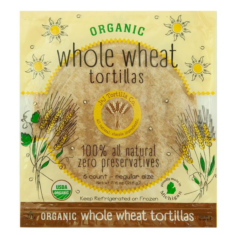 Organic Whole Wheat package front