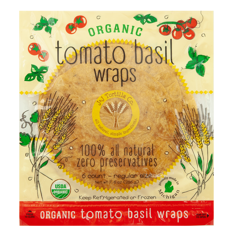 Organic Tomato Basil package front