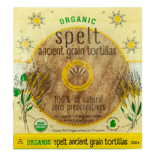 J&J Organic Spelt tortilla bag