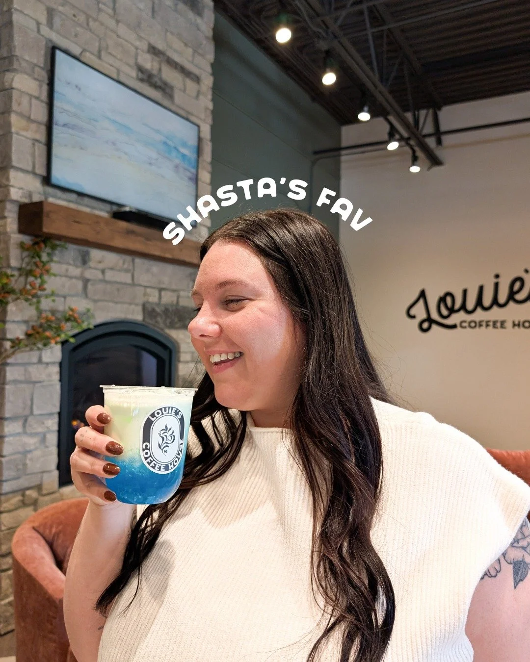 TODAY ONLY ✨ Get $1 Shasta's favorite drink!

Our manager for both Louie's locations, Shasta, has been loving this Alani combo and we think you should come try it, too!

Come to either Louie's today and order "Shasta's Fav" 💙 A Cotton Cand