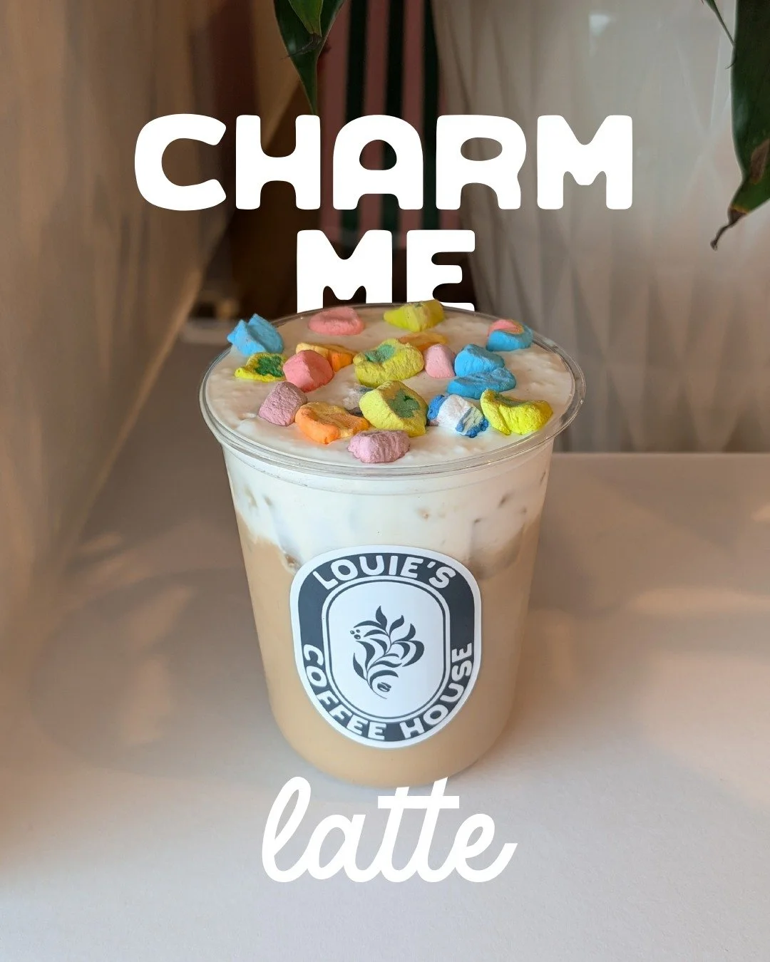 NOW AVAILABLE 🍀🌈 St. Patrick's Menu is here!

💚 Charm Me Latte
Toasted Marshmallow Latte with Cereal Milk, Vanilla Cold Foam &amp; Lucky Charms

☘︎ ݁˖ St. Patty&rsquo;s Sparkle
Blue Slush Alani + Green Apple with White Mocha Drizzle &amp; Green Ed