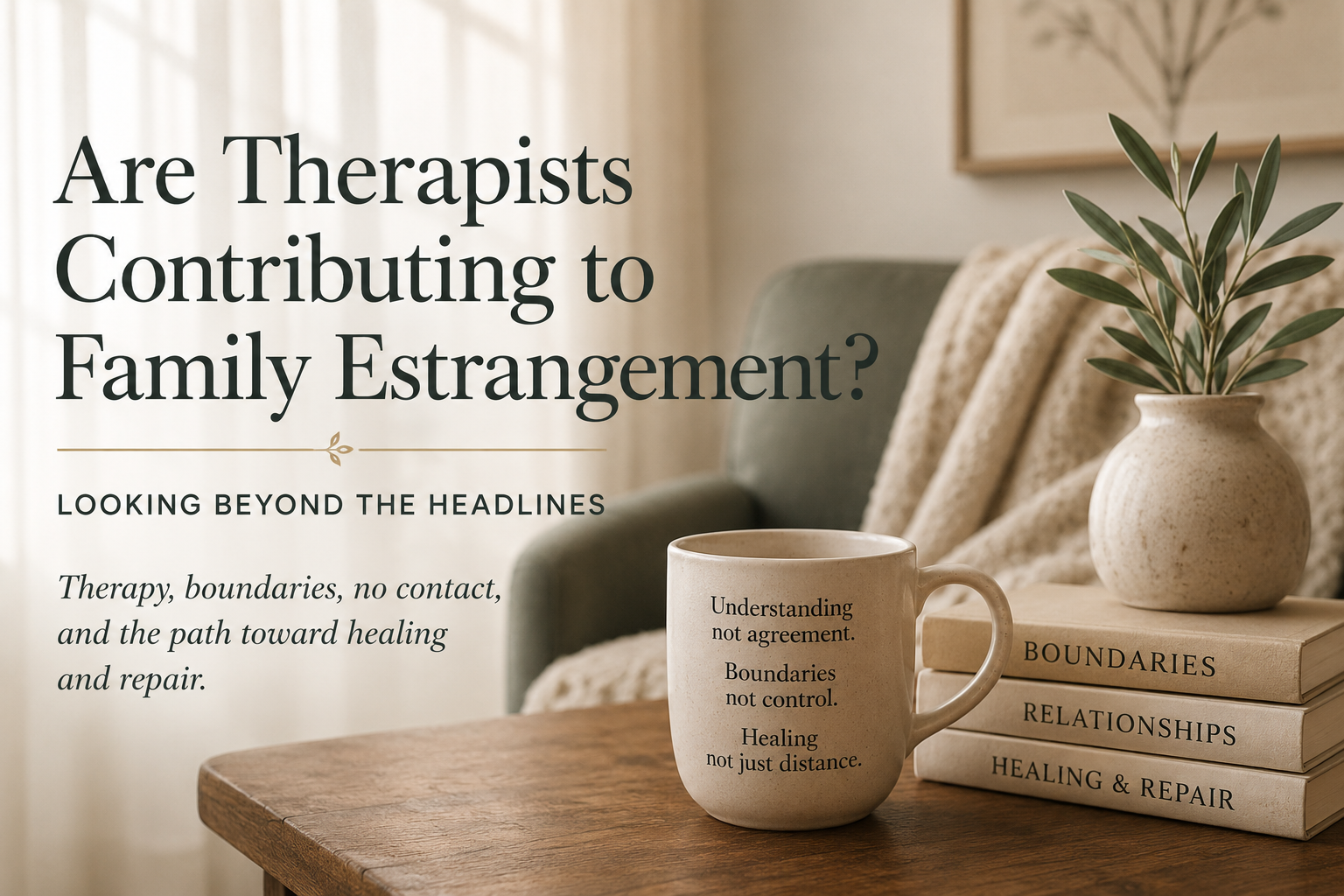 Are Therapists Contributing to Family Estrangement? Looking Beyond the Headlines