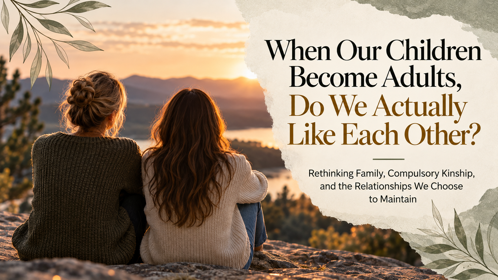 When Our Children Become Adults, Do We Actually Like Each Other?