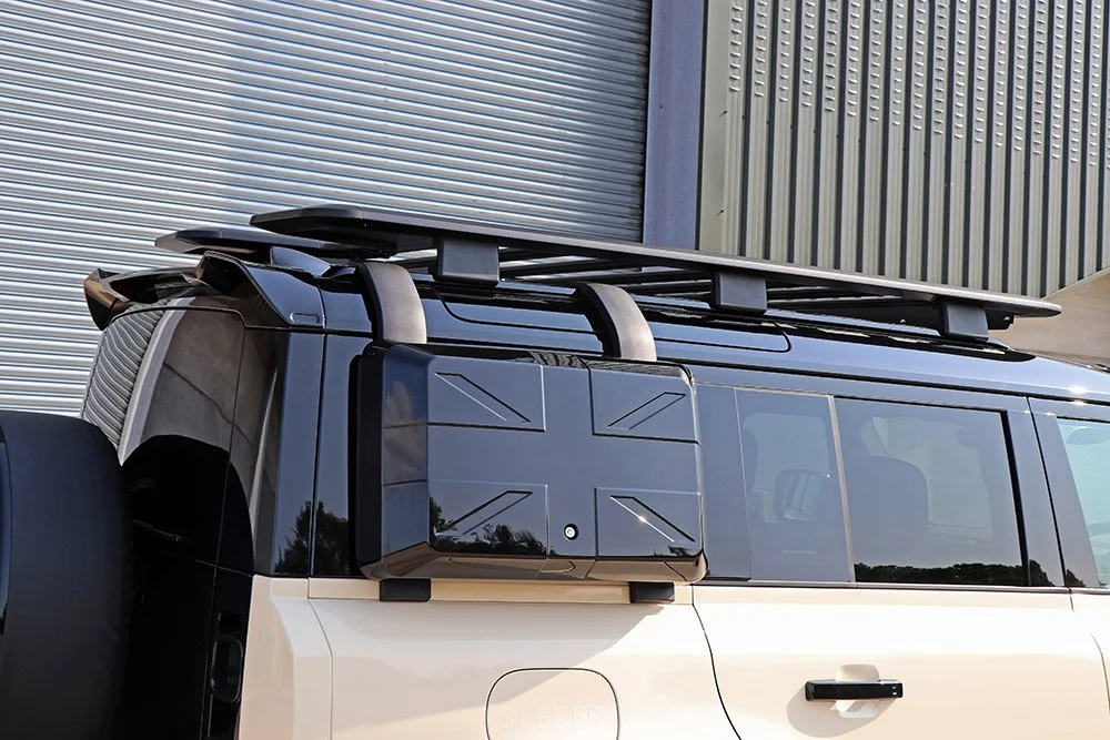 Defender 110 cream wrap SEEKER Roof Rack 1.jpg