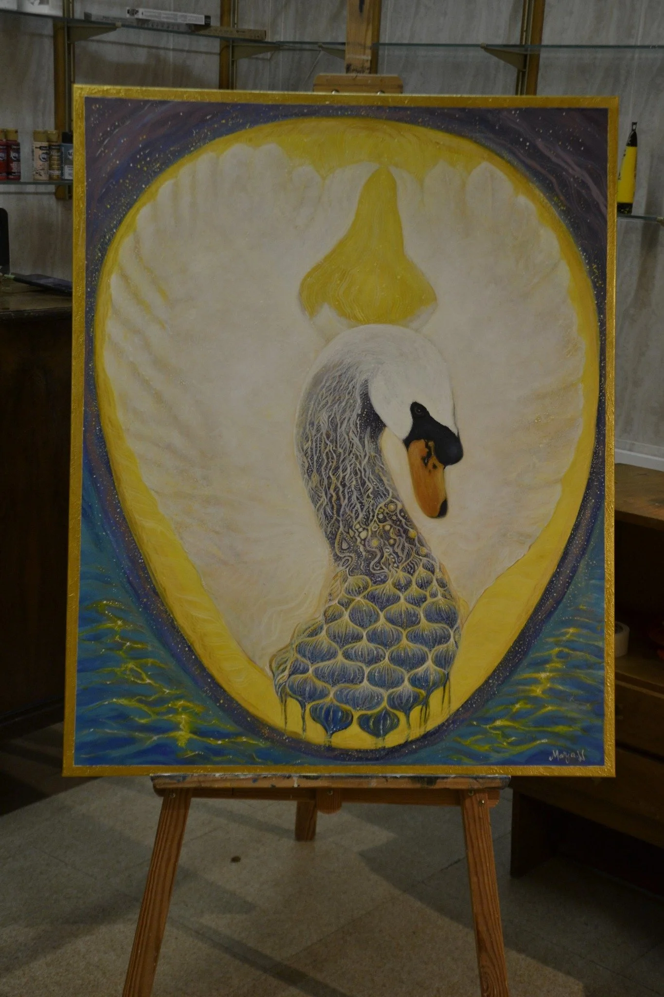 Hoitava taide "Joutsen"