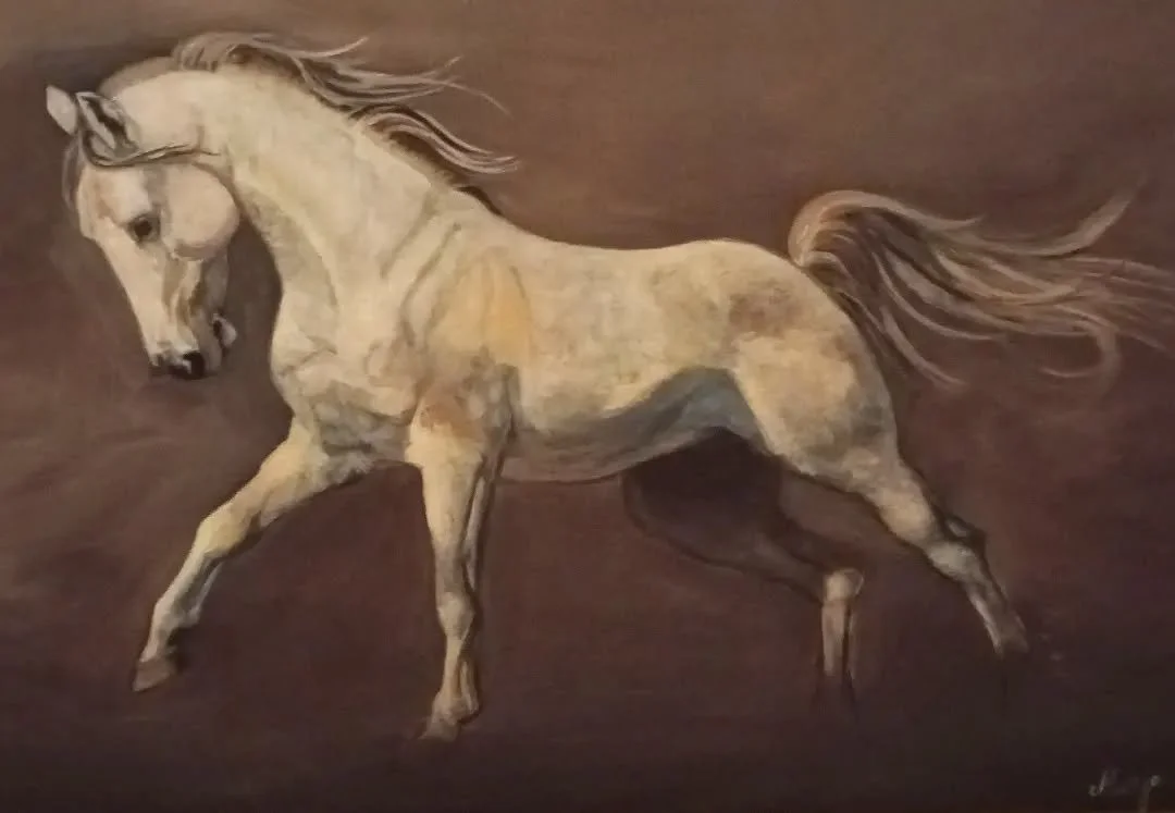 Hoitava taide "Hevonen"