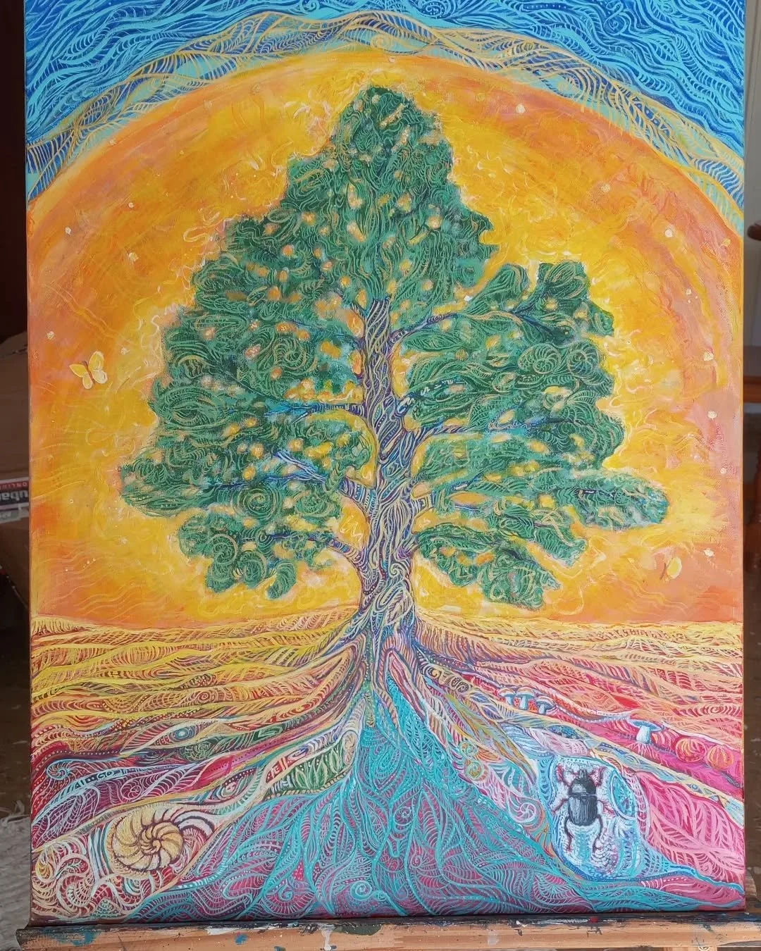 Hoitava taide "Palava pensas"