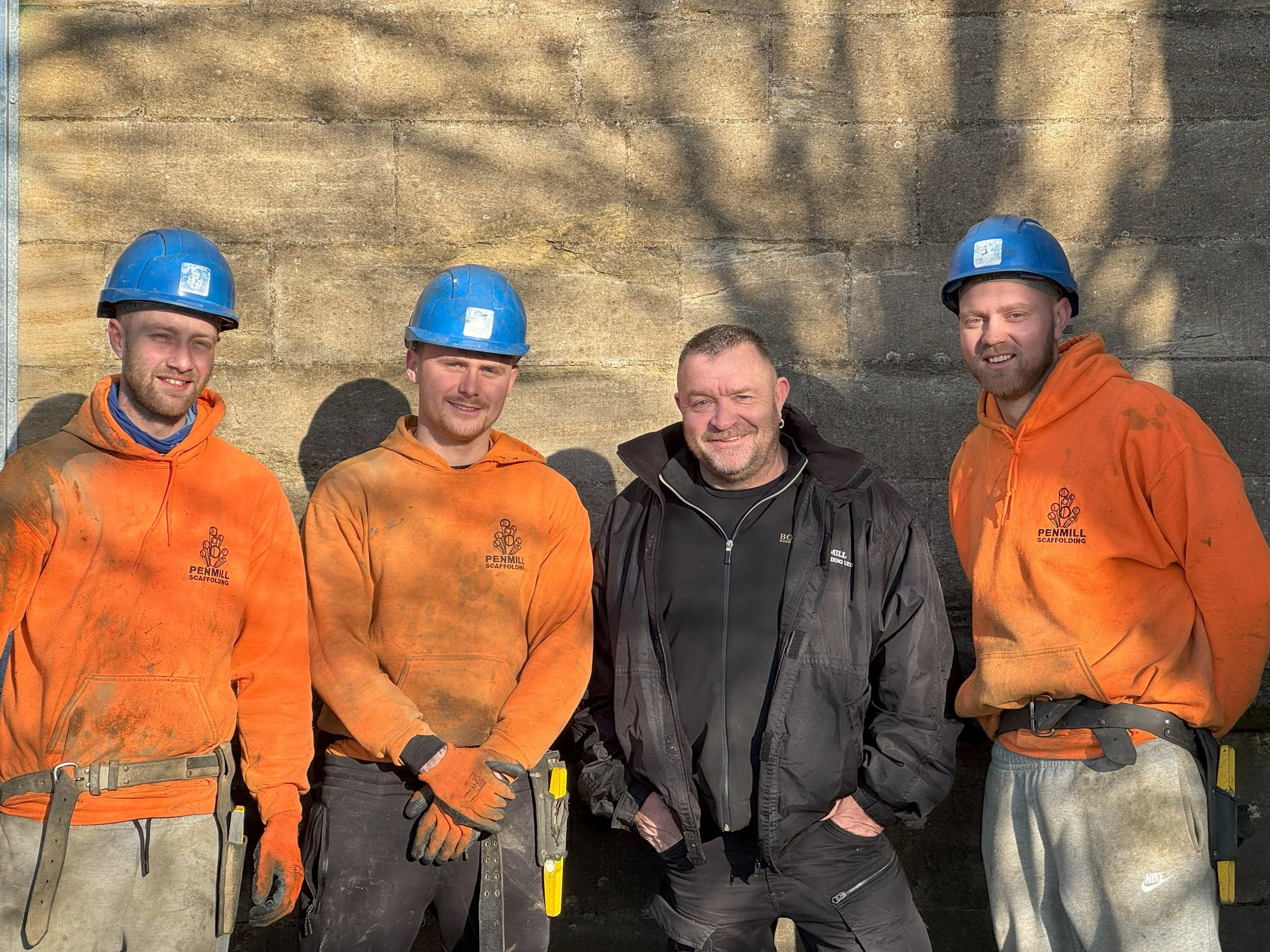 Pen Mill Scaffolding in the nave