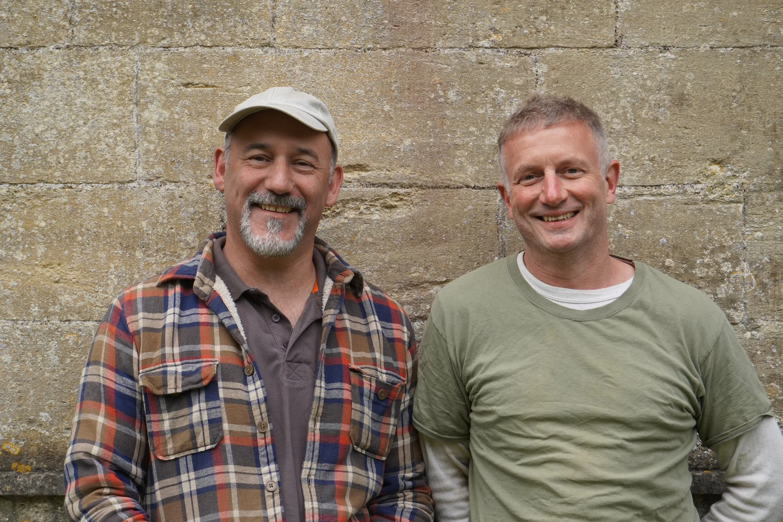 Adrian Baker & Charlie Caffyn - local carpenters
