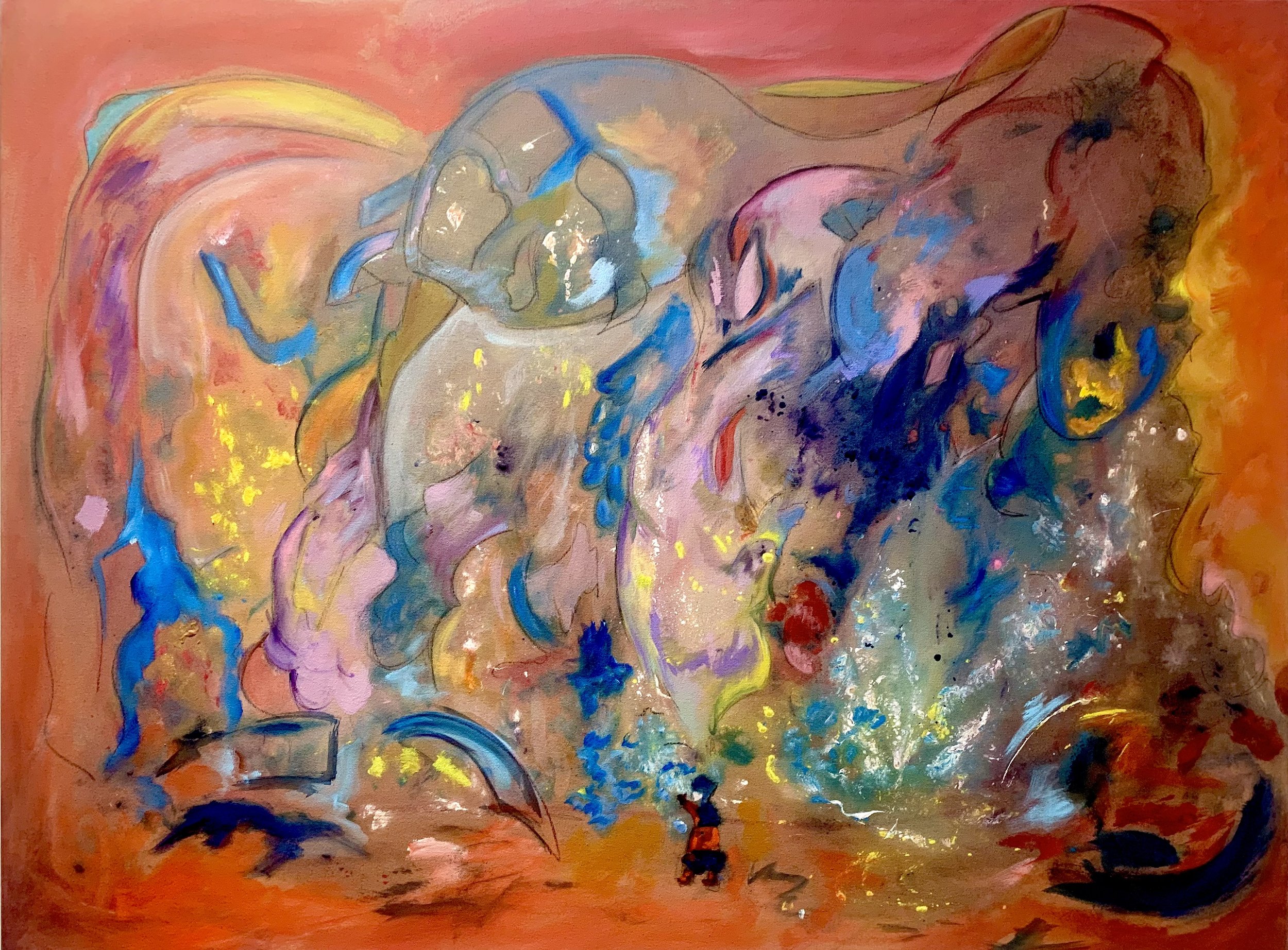 Magic Forest: Entry Point, 2025
Acrylic on canvas - 120 × 90 cm 