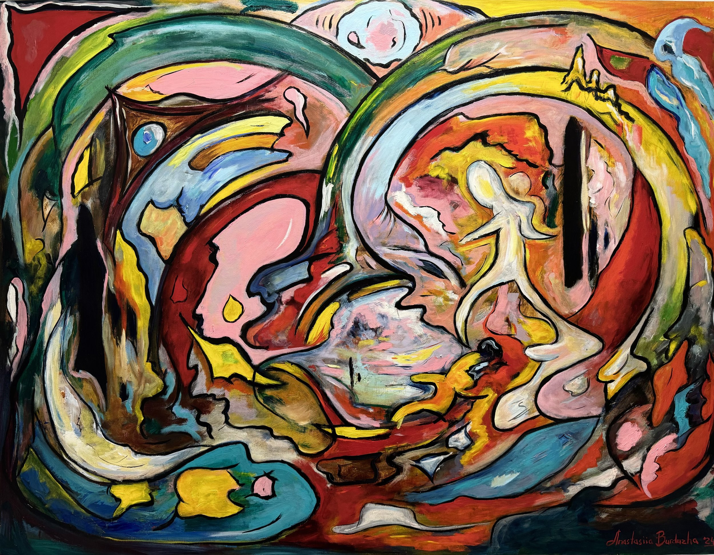 The Observer, 2024.
Acrylic on linen - 125 x 95 cm