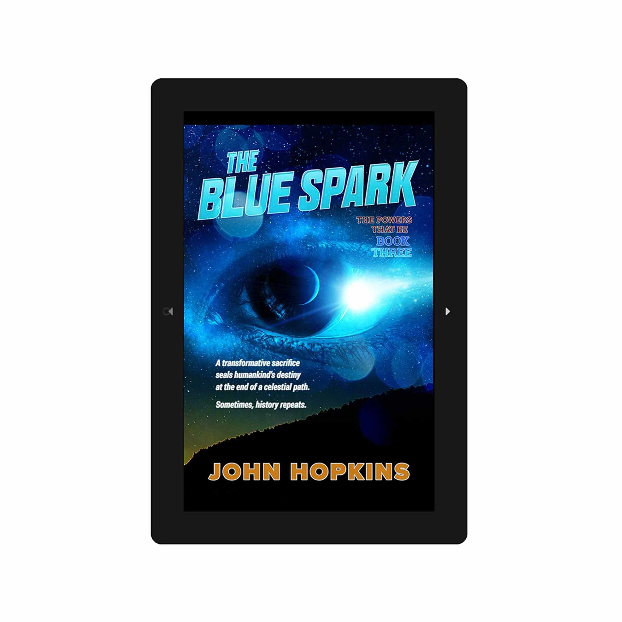 THE BLUE SPARK Kindle version works flawlessly on all Kindle e-readers