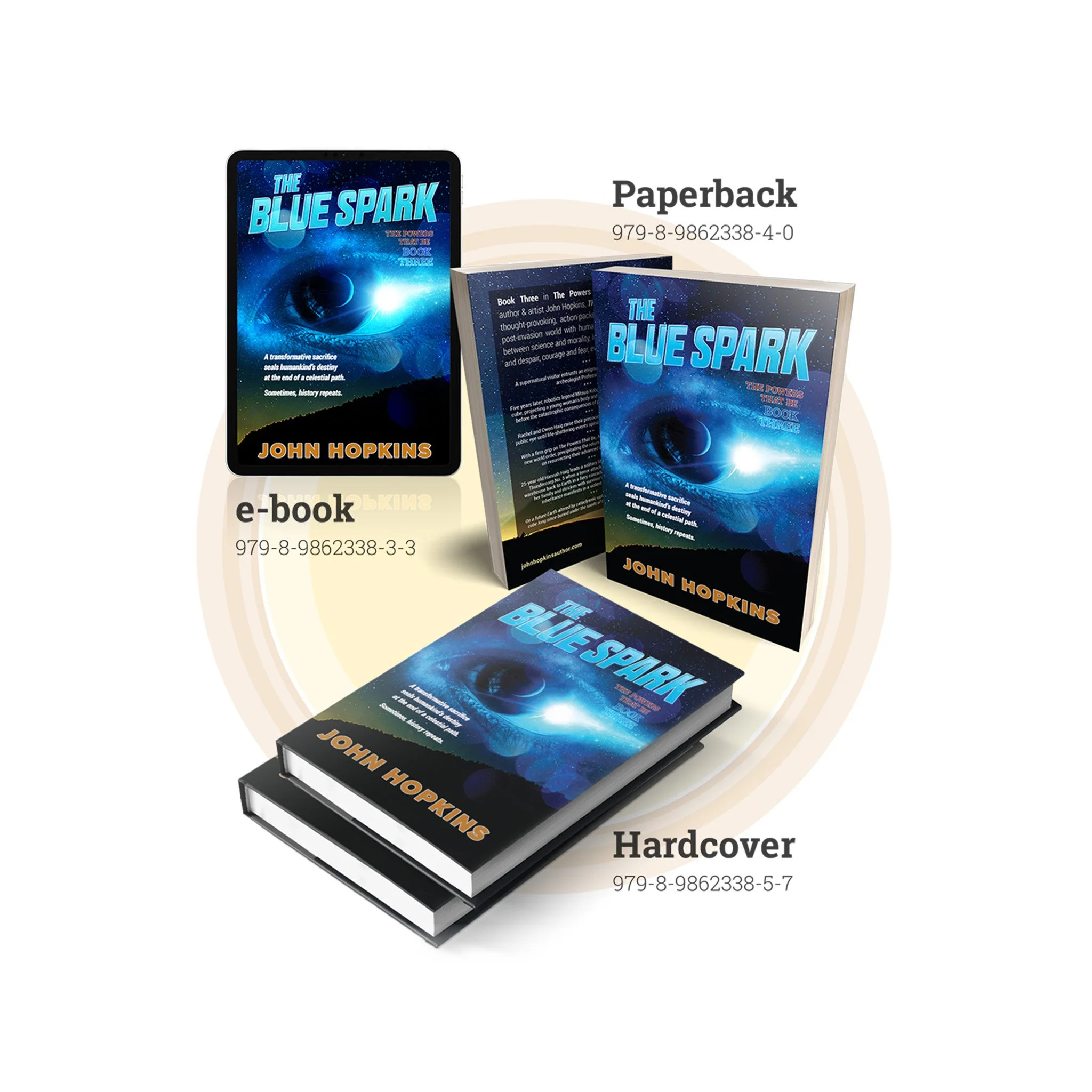 The Blue Spark – available in hardcover, paperback, and e-book