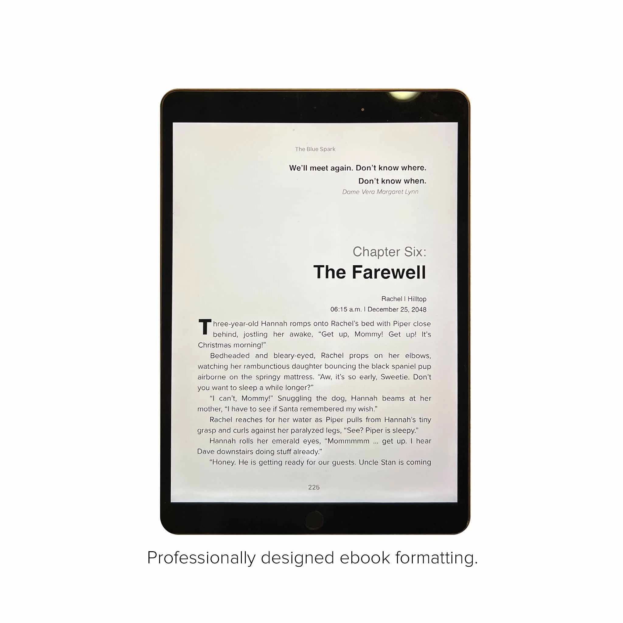 THE BLUE SPARK EPUB3 professional typeset and designed for maximum readability