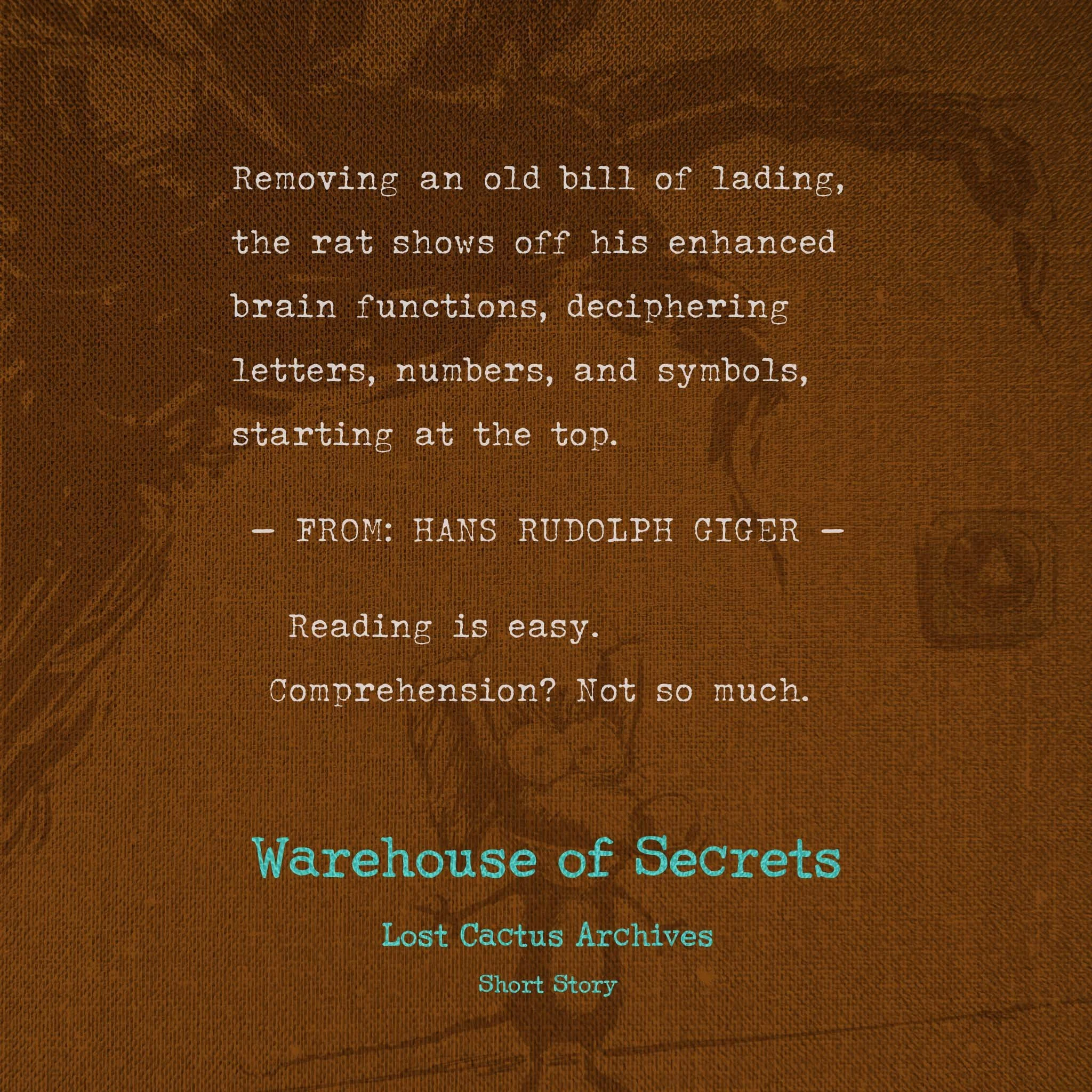 Excerpt from Warehouse of Secrets – Lost Cactus Archives short story