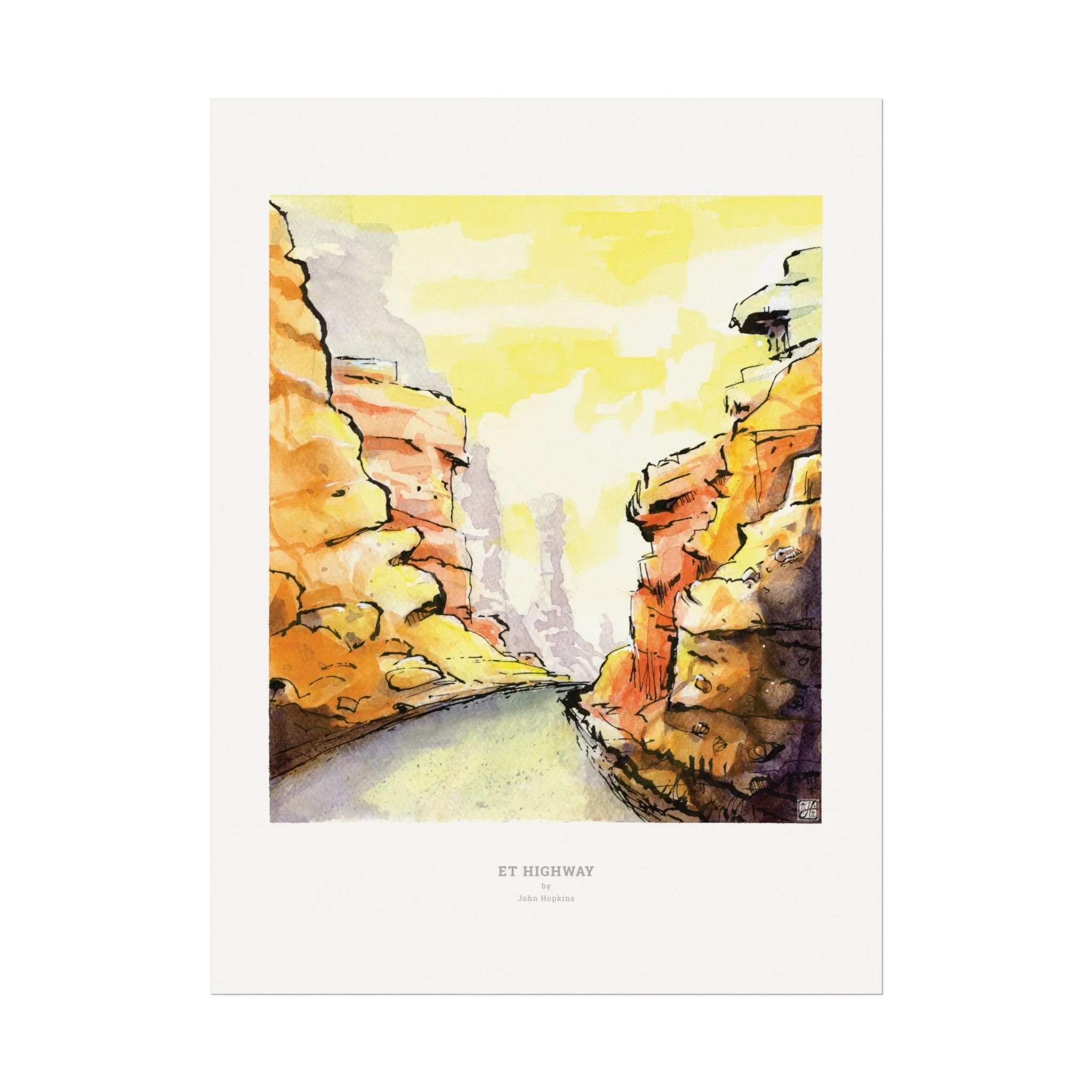 ET Highway – a museum-quality giclée print by John Hopkins