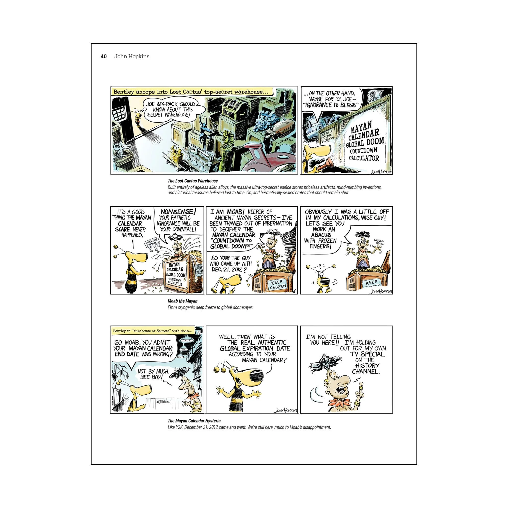 Sample page from Lost Cactus - The First Treasury, New Edition comic strip anthology
