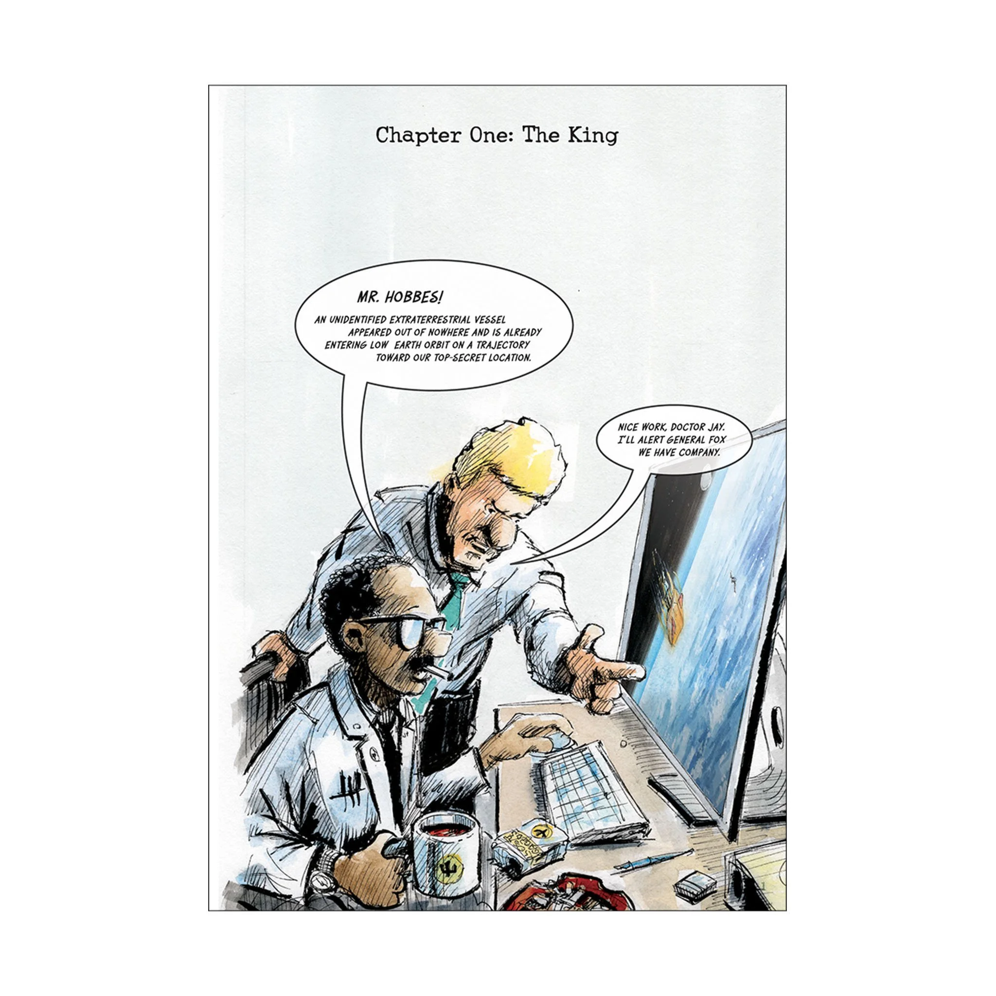 The Wormhole Particle Incident – graphic novel sample page