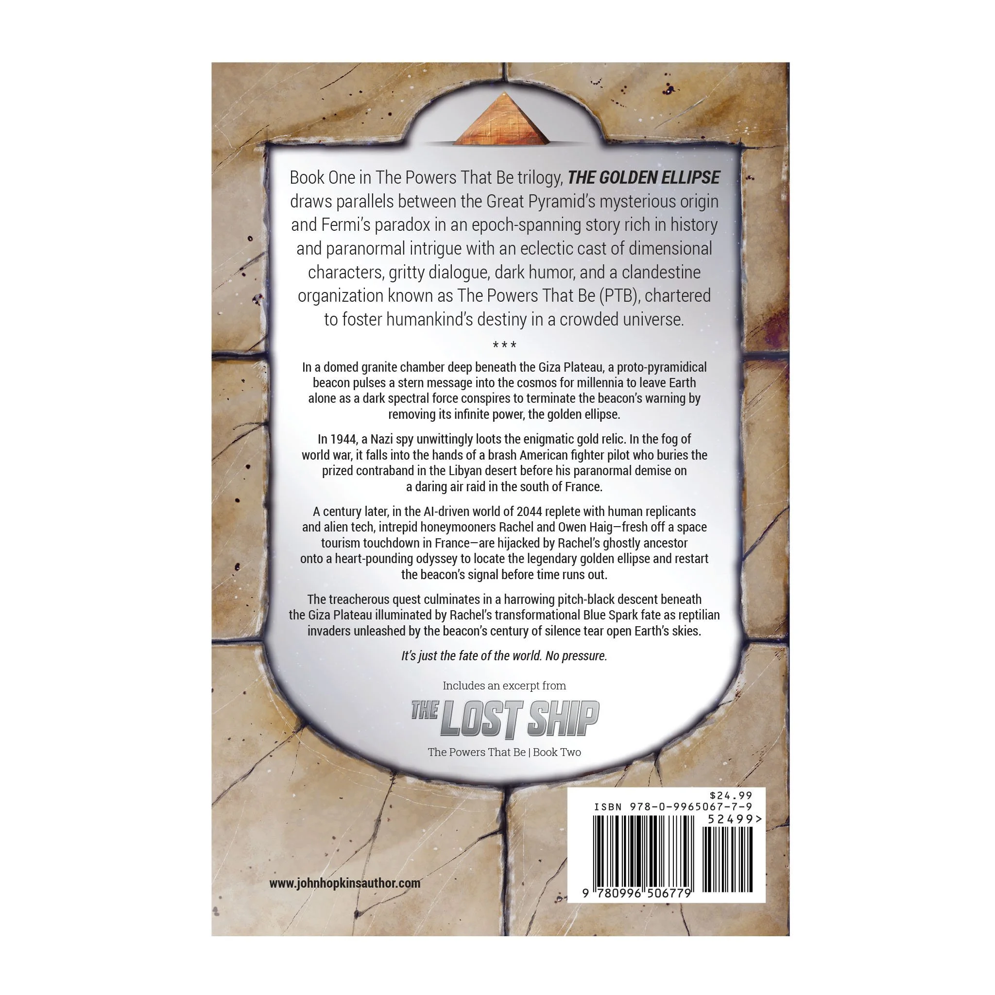 The Golden Ellipse - back cover
