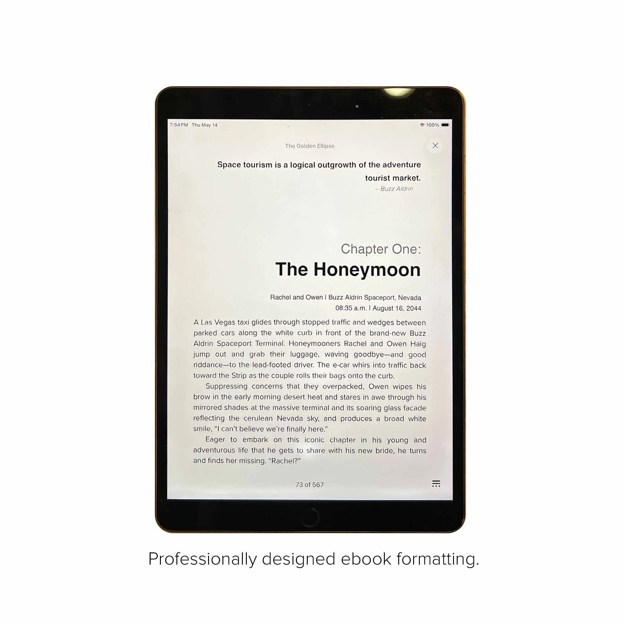 THE GOLDEN ELLIPSE professionally formatted EPUB 3