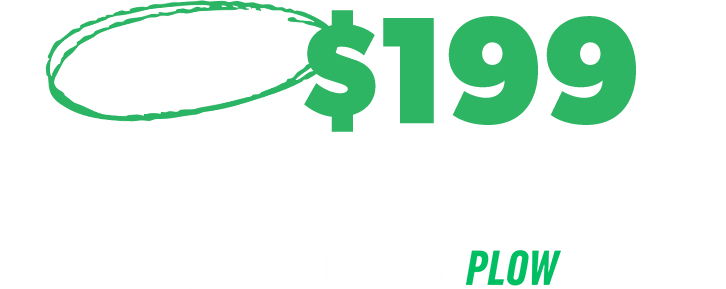 One-time $199 unlimited plow contract with GRIZZLY PLOW
