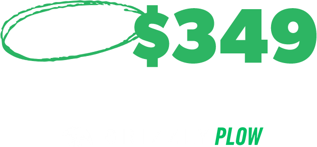One-time $3499 plow, shovel, salt contract with GRIZZLY PLOW
